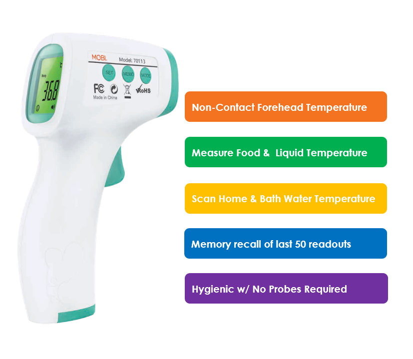 Babystudio - Wholesale Thermometer - Mobi Non Contact Infrared Thermometer11