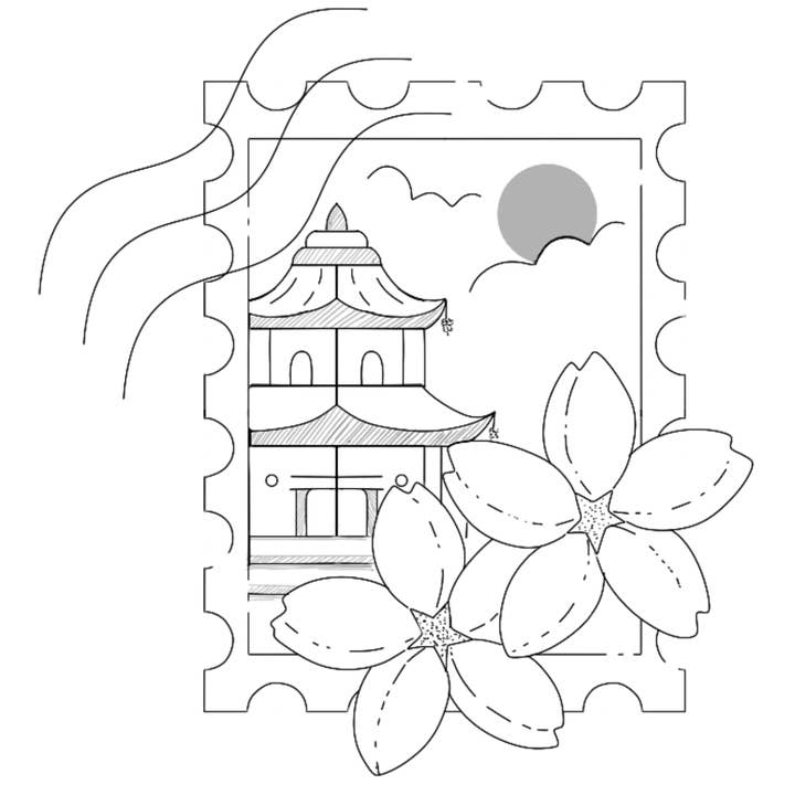 Tatouage éphémère : Timbre du Japon for wholesale by Sioou