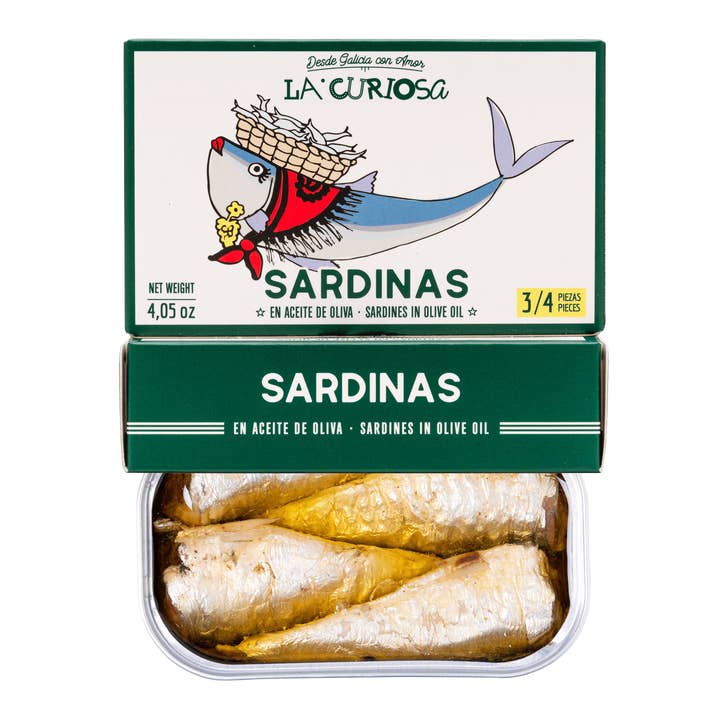 La Curiosa - Vente Poissons en conserve - SARDINE À L'HUILE D'OLIVE