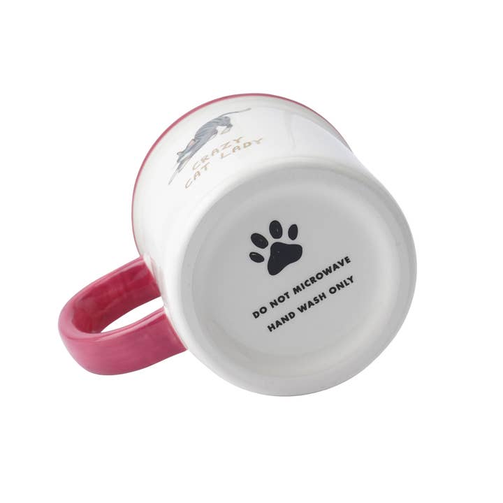 CGB Giftware – wholesale Kaffekoppar – Cool Cat 'Crazy Cat Lady' keramisk mugg i presentförpackning3