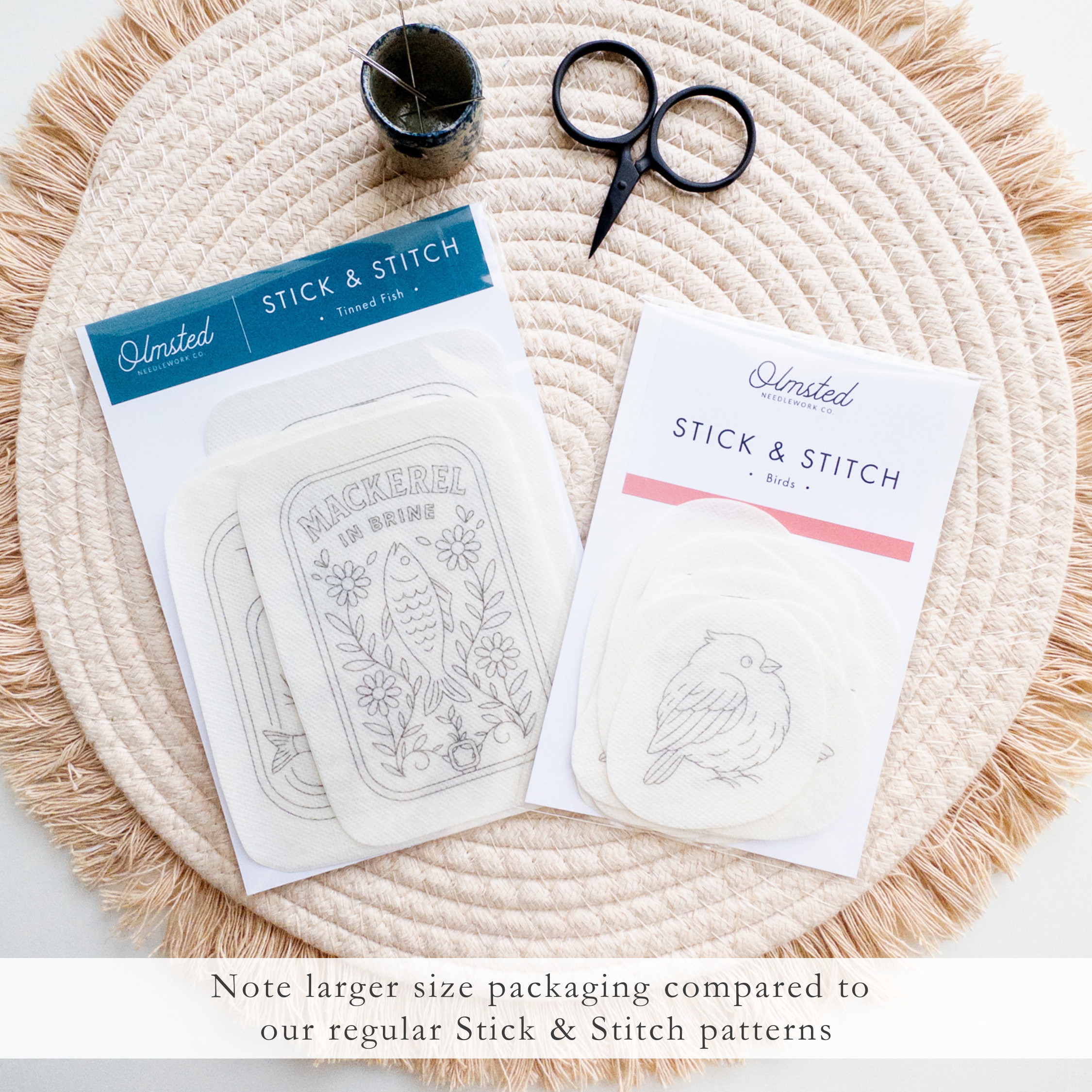 Olmsted Needlework Co. - Wholesale Embroidery/Cross Stitch Supplies - Tinned Fish Embroidery Stick and Stitch Patterns4