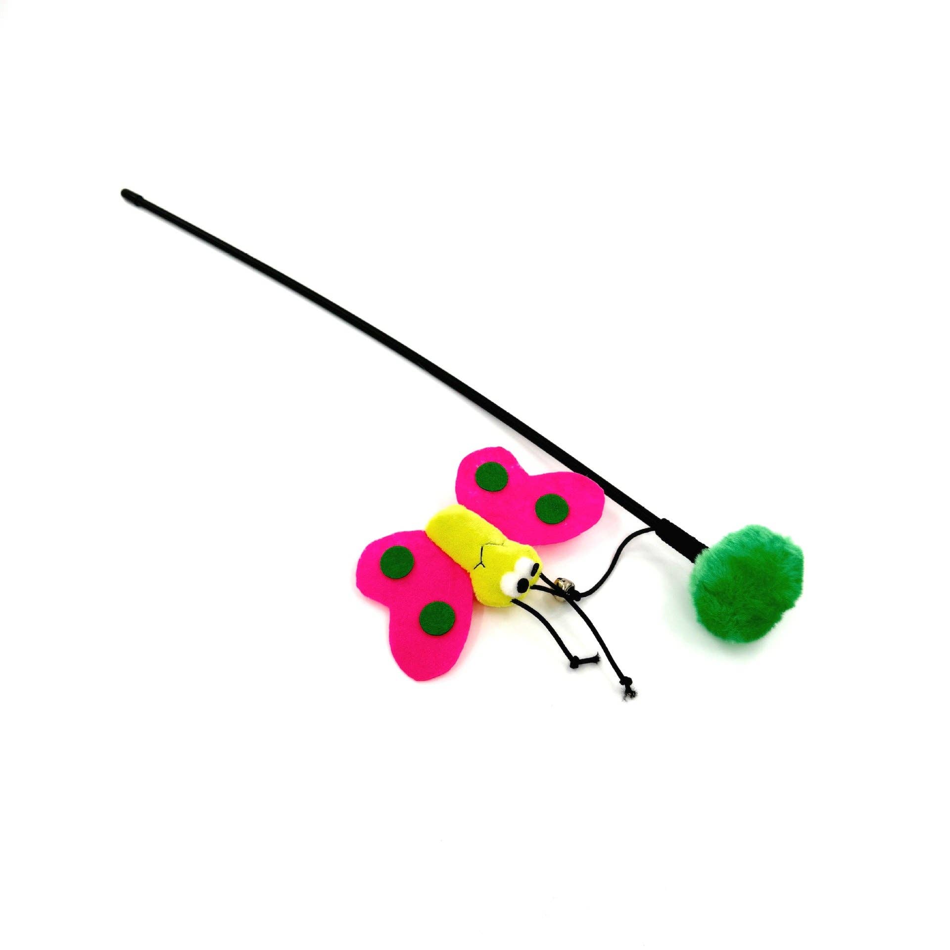Cheerhunting - Wholesale Pet Toy - Cat - Moo - Flower & Insect Cat Wand Toy0