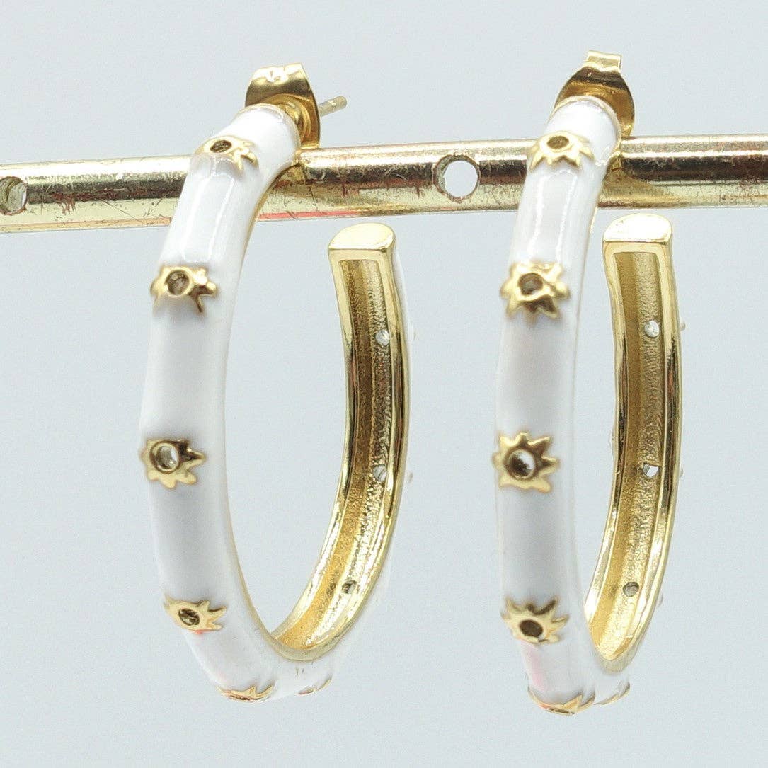 Daemon srls - Wholesale Hoop Earrings - SUNNY - ACCIAIO INOSSIDABILE - Orecchini a cerchio SMALTATI3
