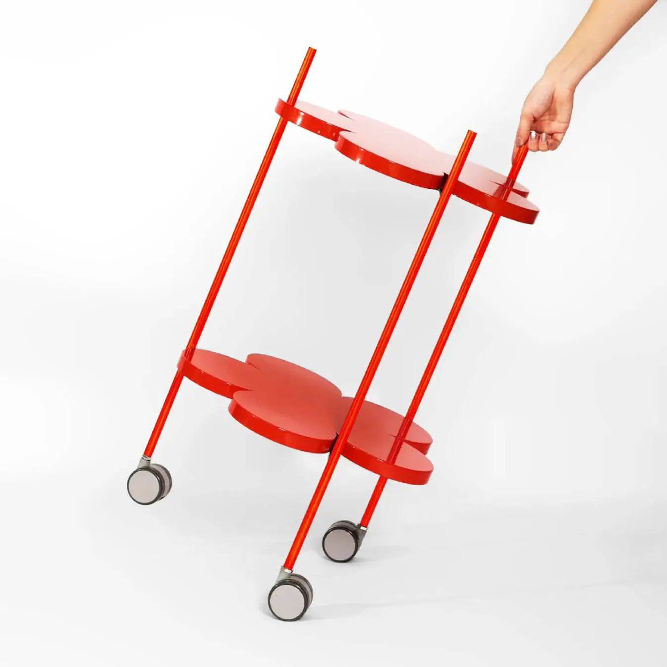 PDM Brand - Wholesale Side Table - DAISY TROLLEY – Compact Rolling Side Table with Wheels1