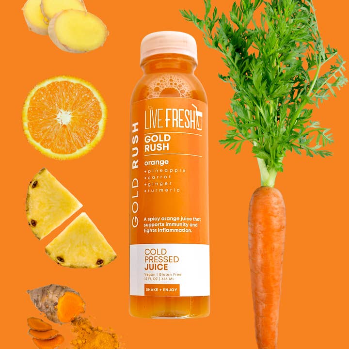 Live Fresh Juicery - Wholesale Wellness Juice/Tonic - Citrus Glow Pack2