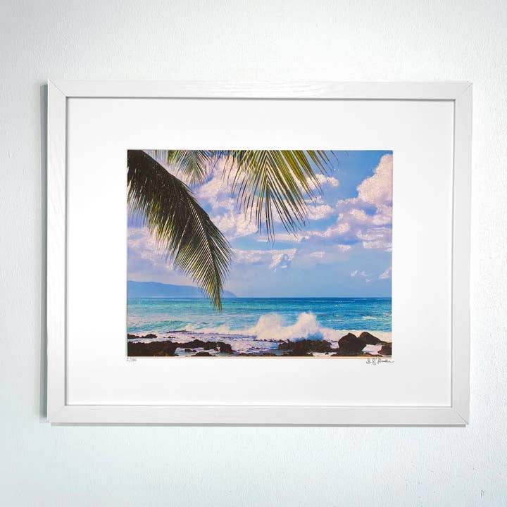 "The Cove" Illuminated Art Print North Shore, Oahu for wholesale by illuminated ART Hawaii