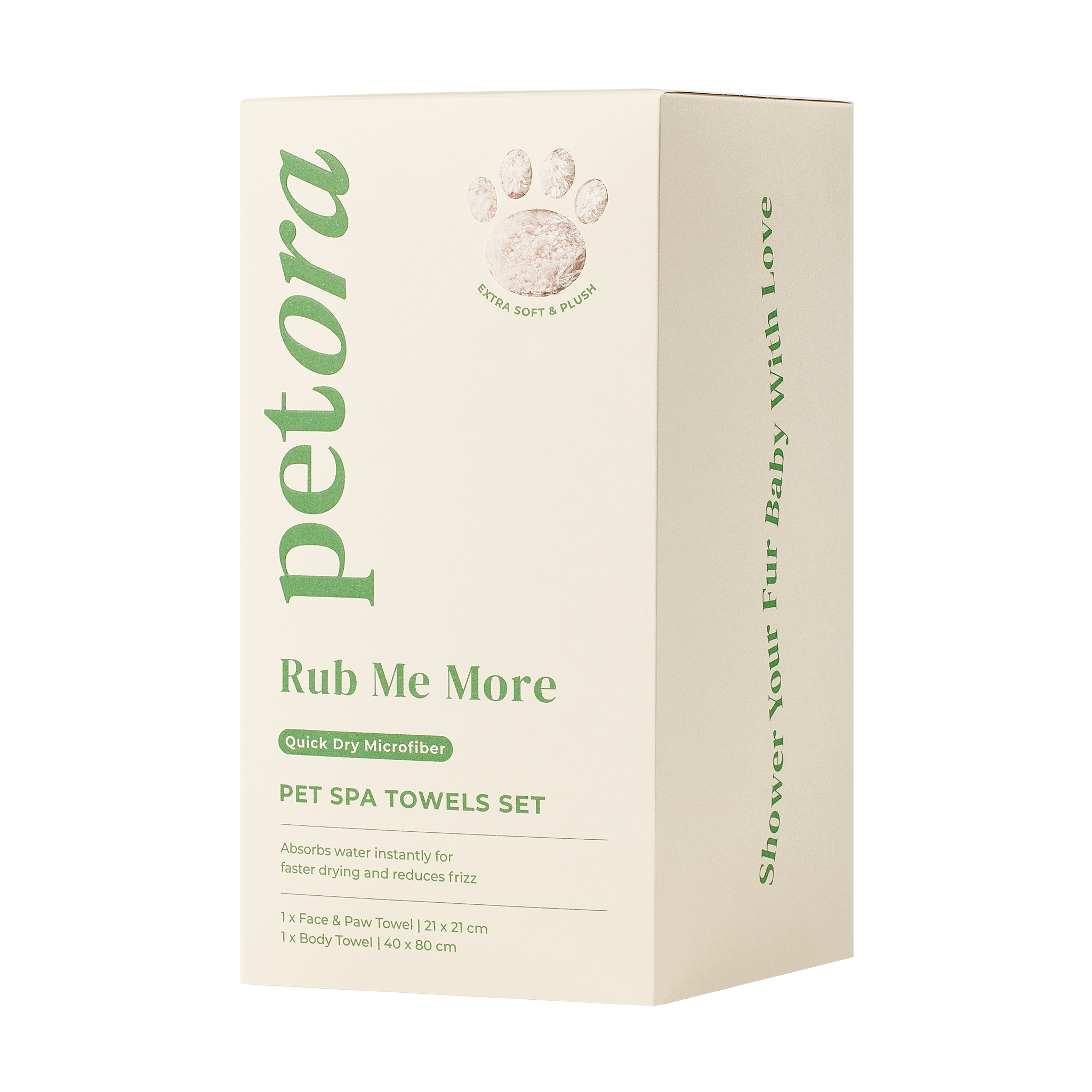 petora - Wholesale Pet Towel - Cat/Dog - RUB ME MORE Pet Spa Towels Set2