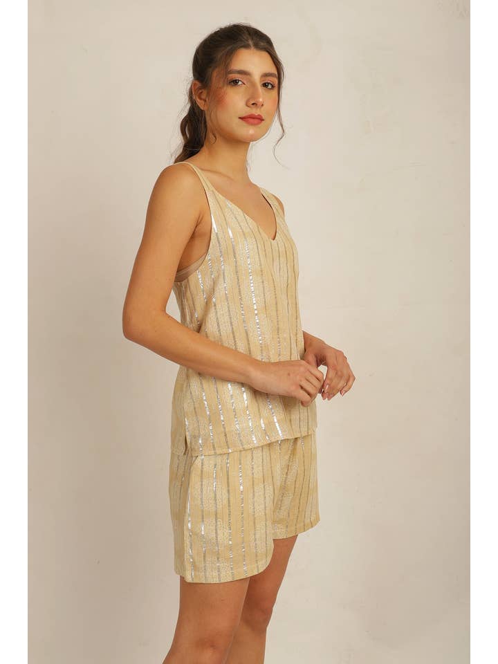 Anannasa Lifestyle - Wholesale Tank top – Women′s - SUN LUREX TANK TOP, lined3