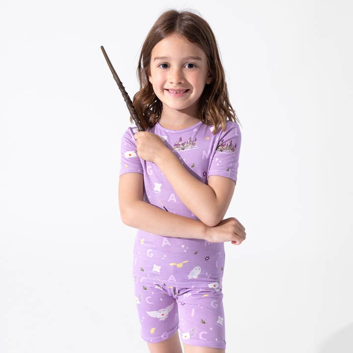 Harry Potter Hedwig's Magical Mail Bamboo Kids Pajama Short Set for wholesale by Bellabu Bear