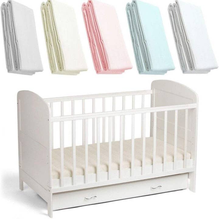 For Your Little One – wholesale Cot/crib sheets – 4x Spacesaver Cot Fitted Sheet 100% Cotton 100x52cm