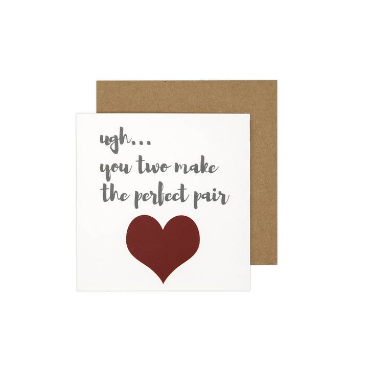 Perfect Pair Engagement Card for wholesale by The Crafter Way