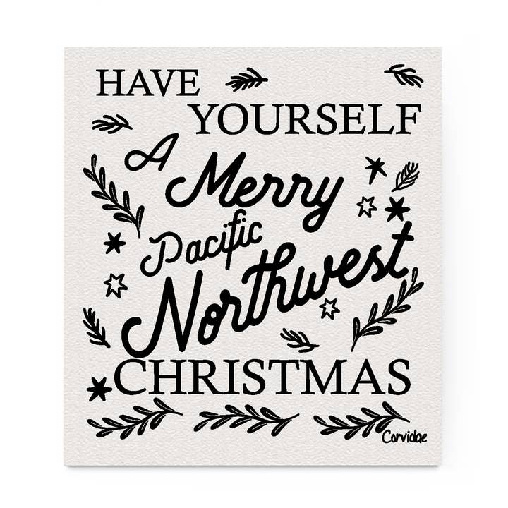 Glædelig PACIFIC NORDVEST Jul Svensk for engroshandel hos Corvidae drawings & designs