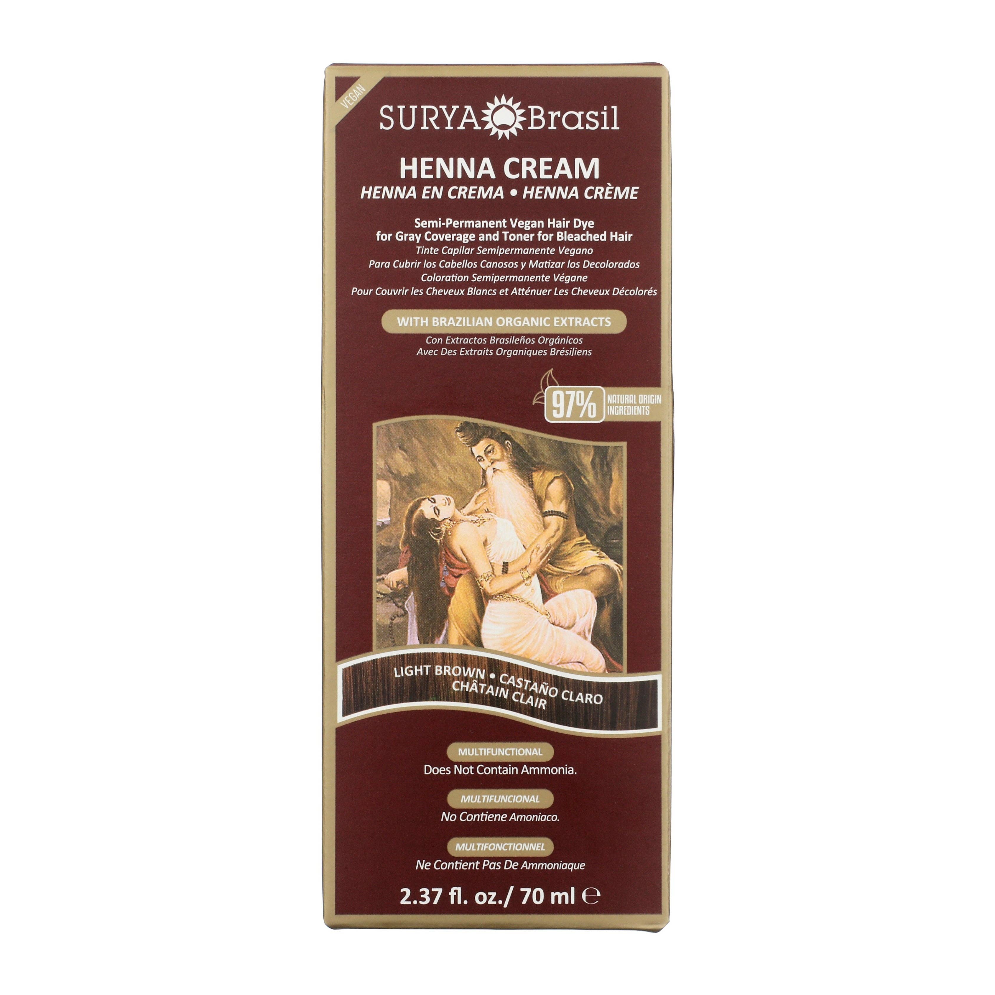 Surya Brasil – Engroshandel Hårfarve – Henna Creme Lys Brun0