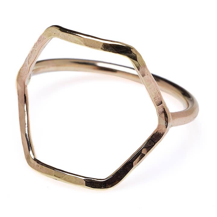 Hexagon Ring for wholesale by Kenda Kist Jewelry