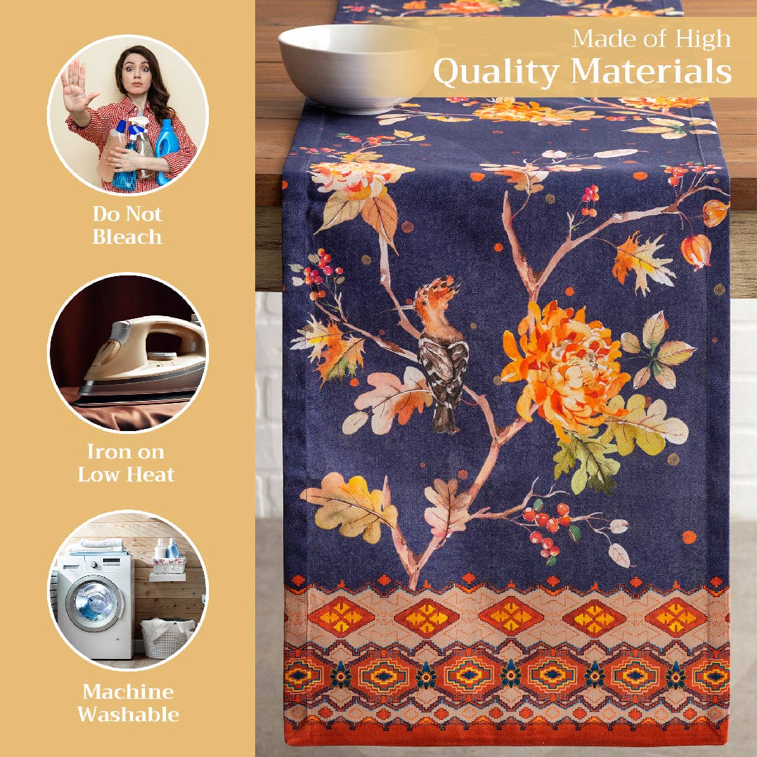 Maison d'Hermine - Design in Every Thread - Wholesale Table Runner - Table Runner 100% Cotton - Single Layer- Fall-Kelim-Infinity2