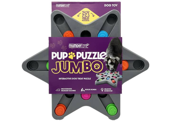 Pet Palette Distribution - Wholesale Pet Toy - Dog - Multipet Pup Star Interactive Treat Puzzle Star Dog Toy1