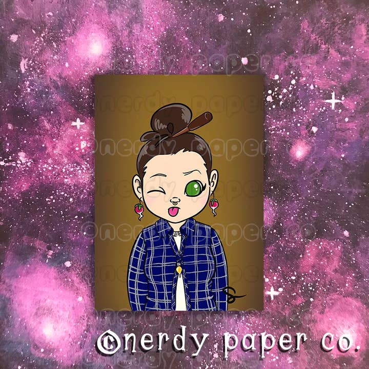 STREET WITCH | Arte del Mago Disegnata a Mano | Stampa d'Arte per la vendita all'ingrosso da parte di NERDY PAPER CO.