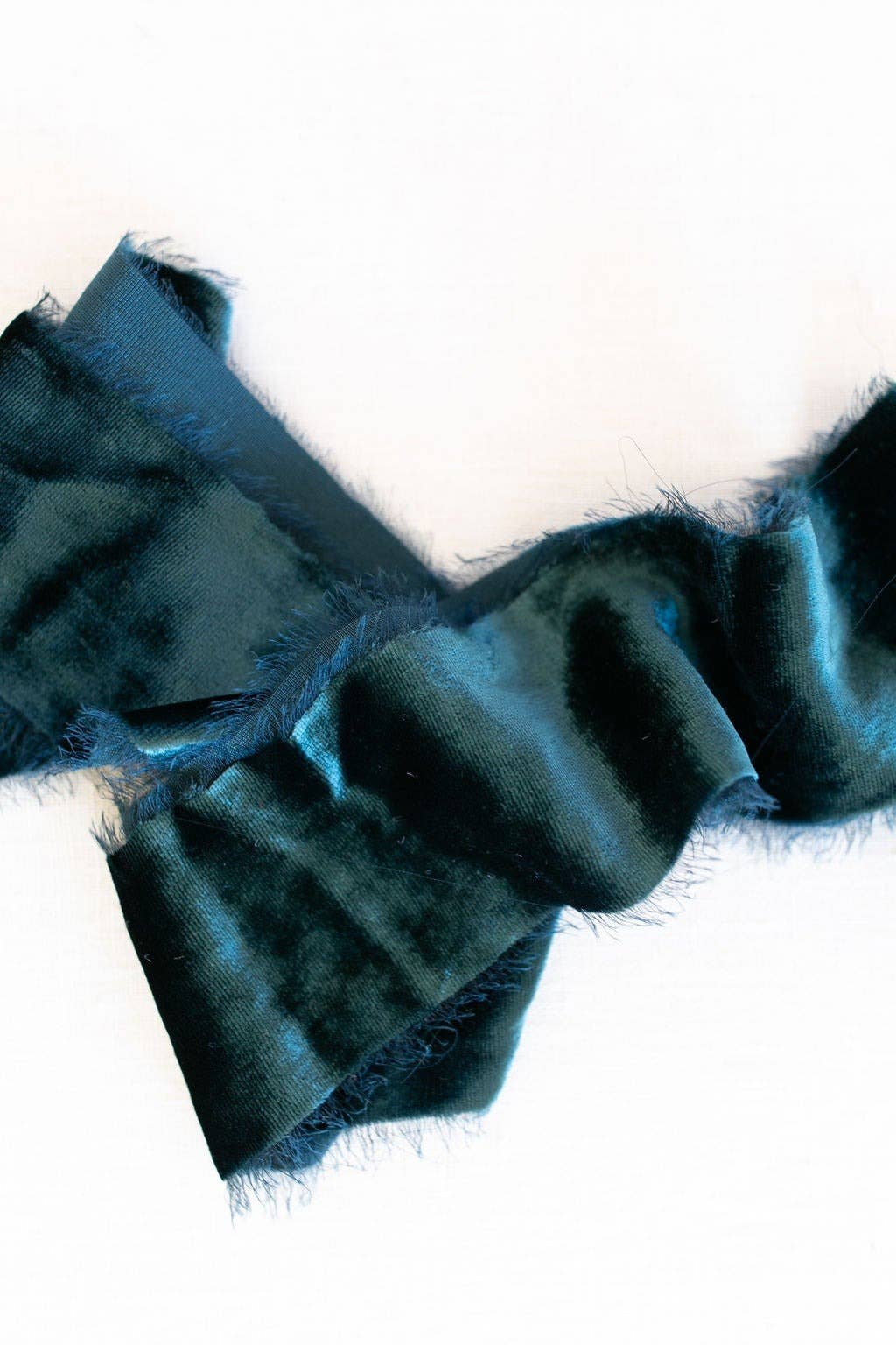 Amore Society - Wholesale Ribbon - Gift Wrapping - Teal Silk Velvet Ribbon2