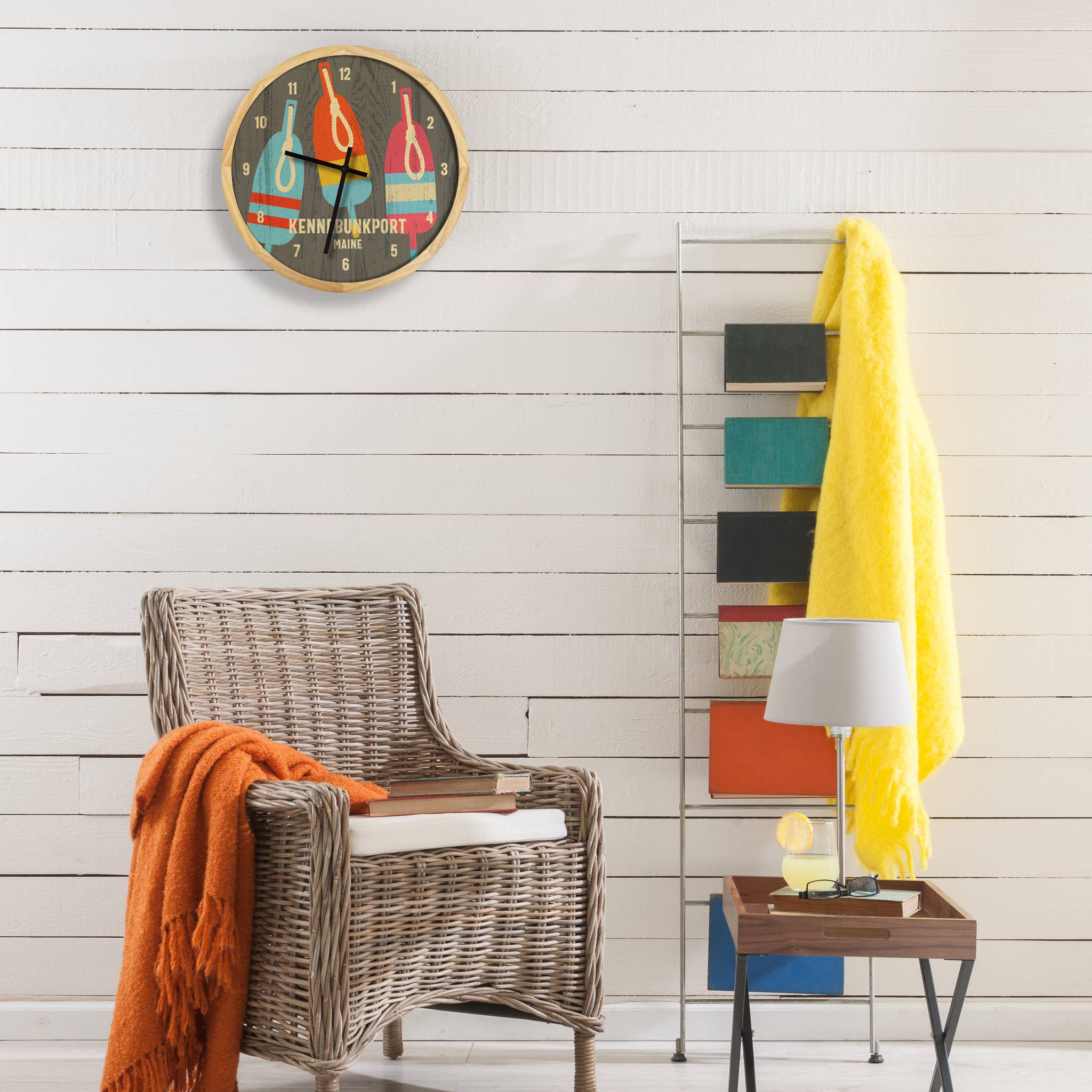 Local Time Clock Co. - Wholesale Wall Clock - Personalized Buoys Wall Clock - 12" Diameter6