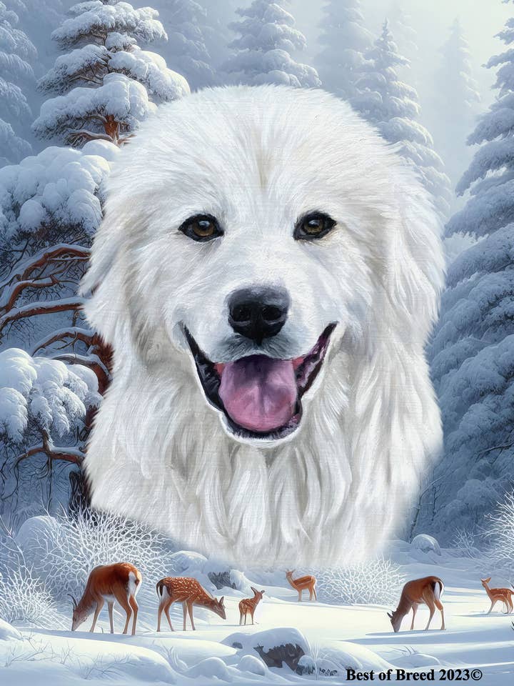 Grandes Pyrénées - Drapeau Wonderland House pour la vente par Best of Breed Products