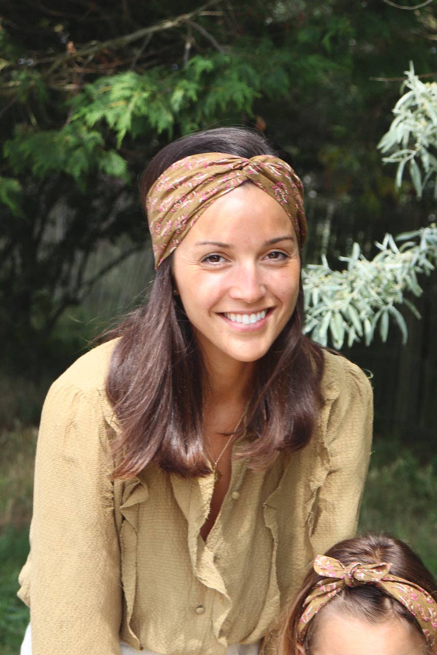 Maho - Wholesale Fashion Headband - Women's - Isa flowers Olive0