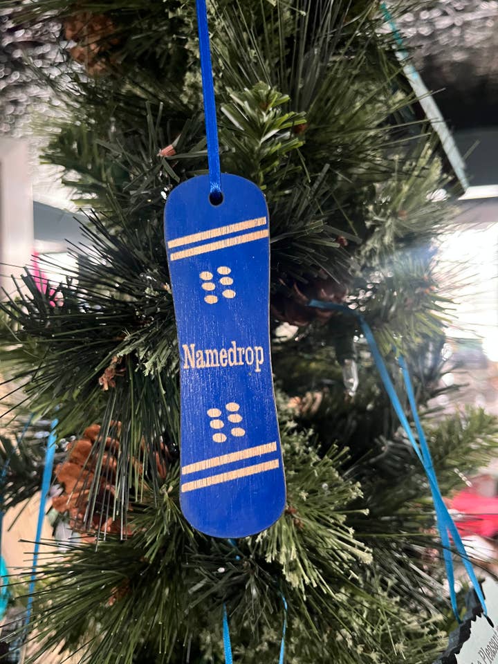 Custom Snowboard Ornament for wholesale by Room To Improve