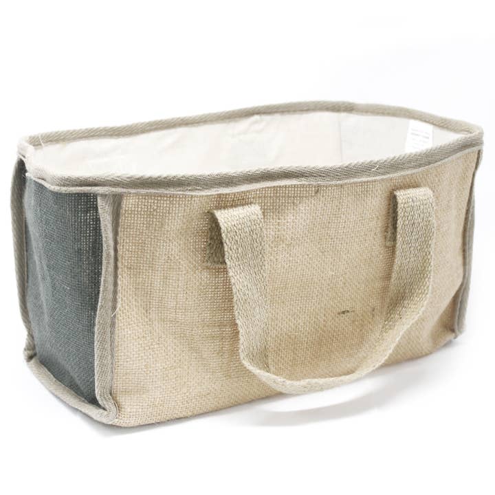 Lrg Shopping Basket - 33x18x20cm - Charcoal for wholesale by Ancient Wisdom