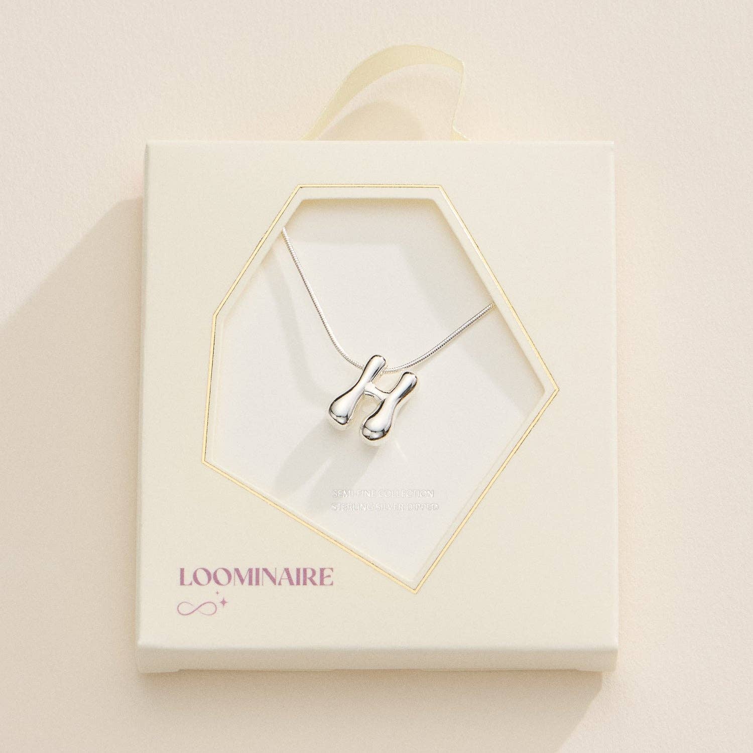 Frem - Wholesale Pendant/Charm Necklace - 16 Assorted 18K Gold Dipped Bubble Initial Necklace25