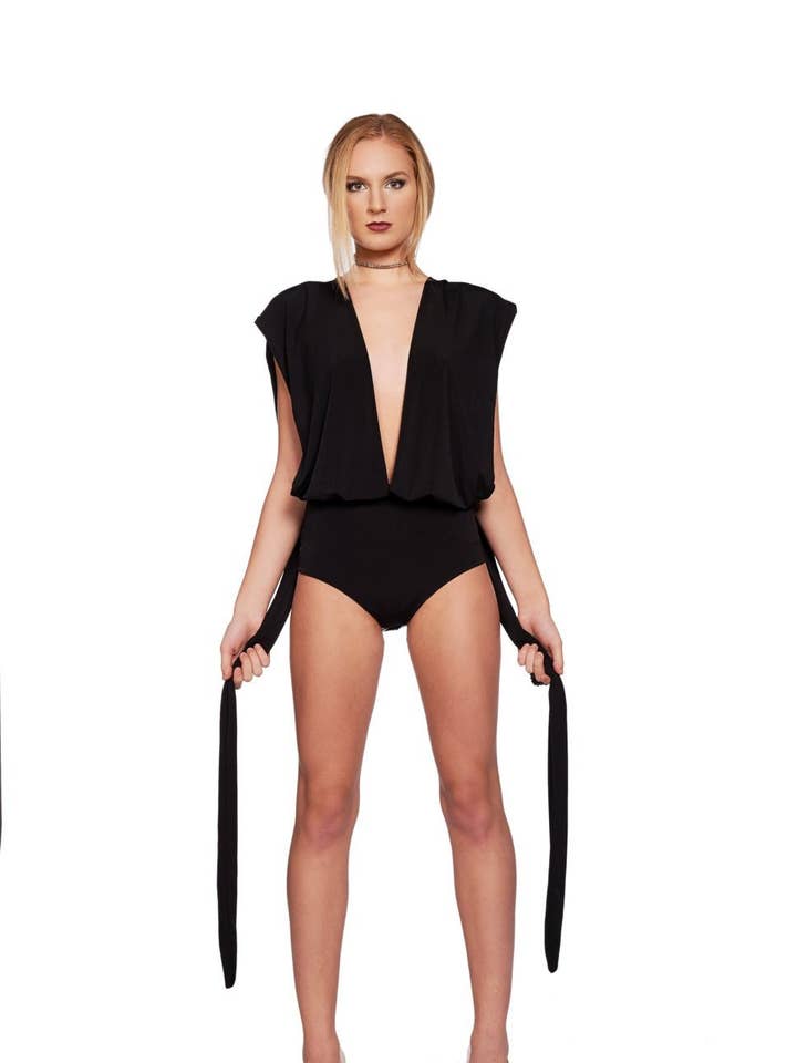 Body Mulher Preto, Sexy Maotard, Pole Dance Wear, Balle por atacado de RALELE EOOD