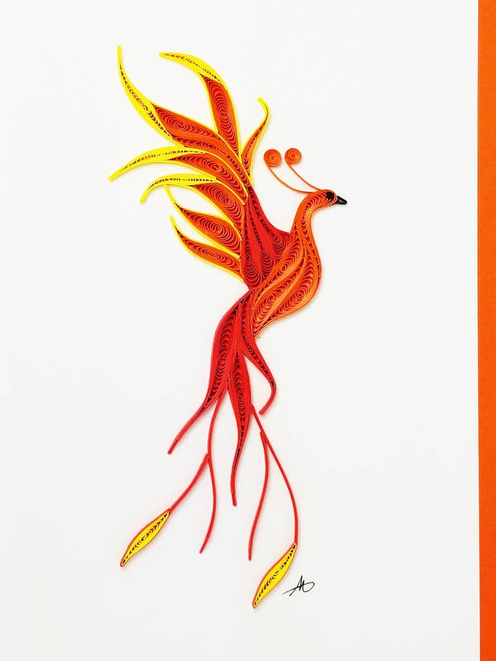 #245 Phoenix para venta al por mayor de Iconic Quilling