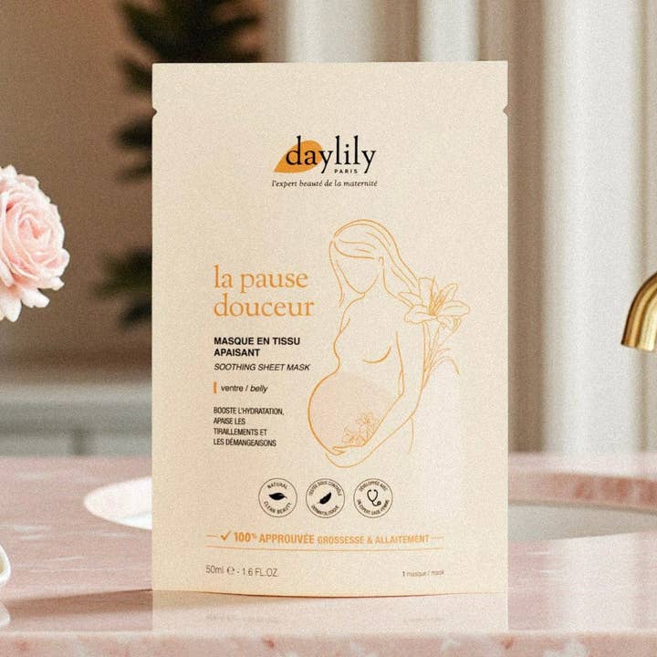 Masque ventre grossesse – Hydratation intense & prévention vergetures pour la vente par Bienfaits pour Maman