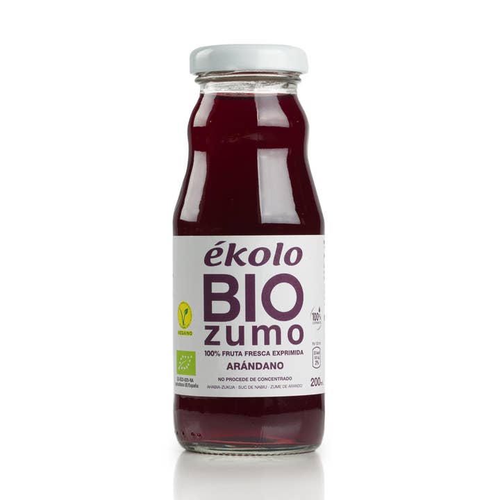 Organic Blueberry Juice, 100% squeezed, 12 pcs. x 200 ml for wholesale by ekolo