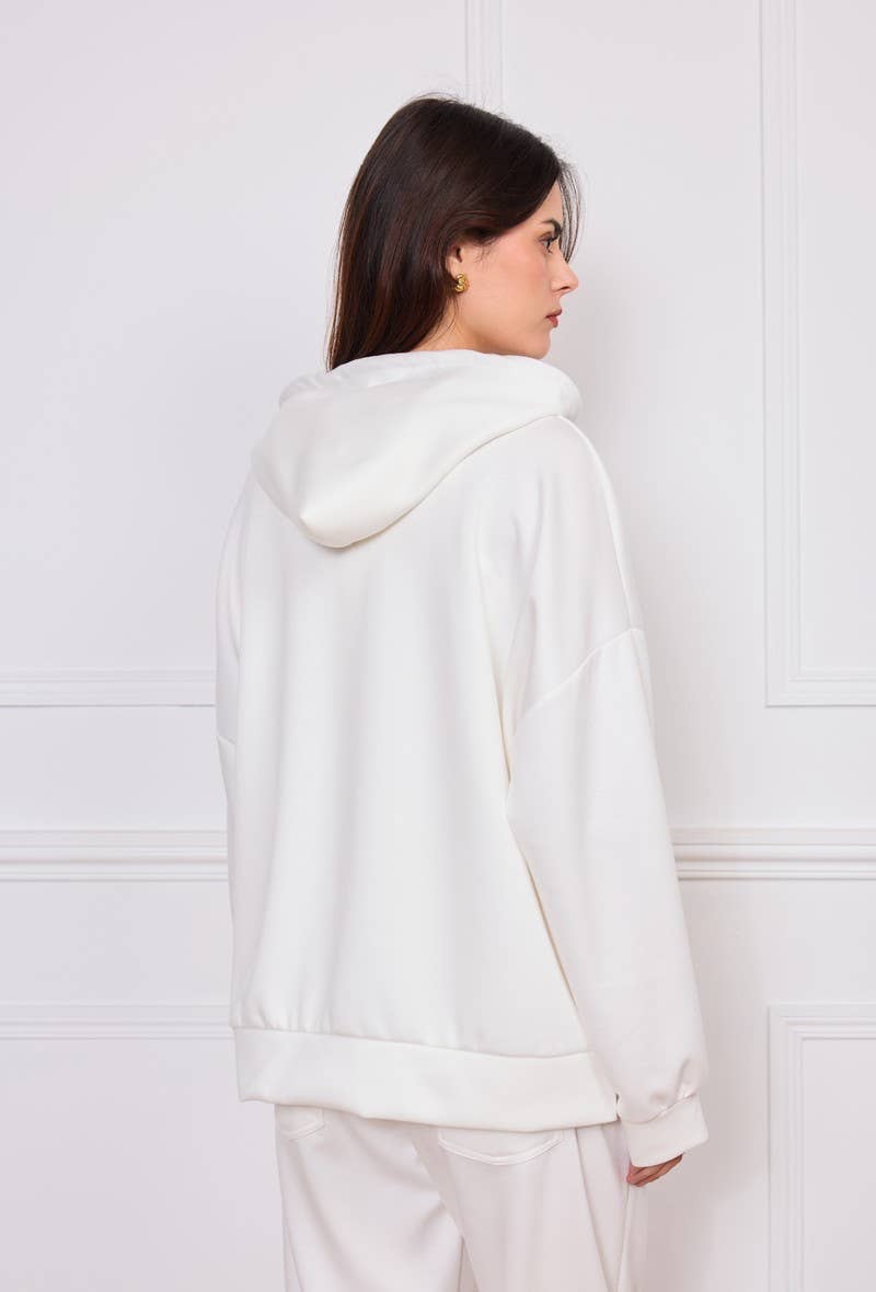 Grau Dicker Kapuzenpullover für den Großhandel auf Faire3