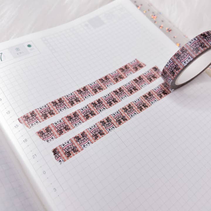 XMAS BABY BEAR - 10MM - WASHI TAPE for wholesale by AubrielBoutique