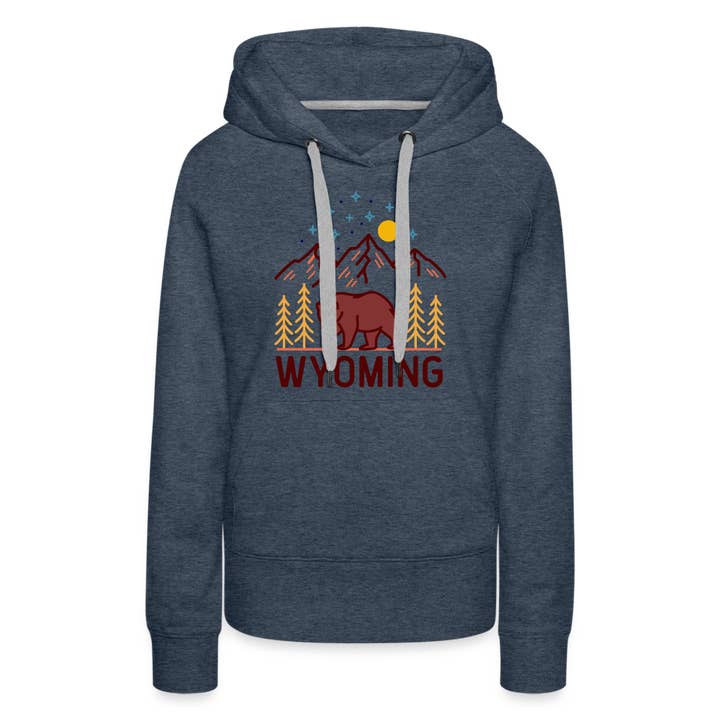 Hey Mountains - Wholesale Hoodie - Women's - Premium Women's Wyoming Hoodie2