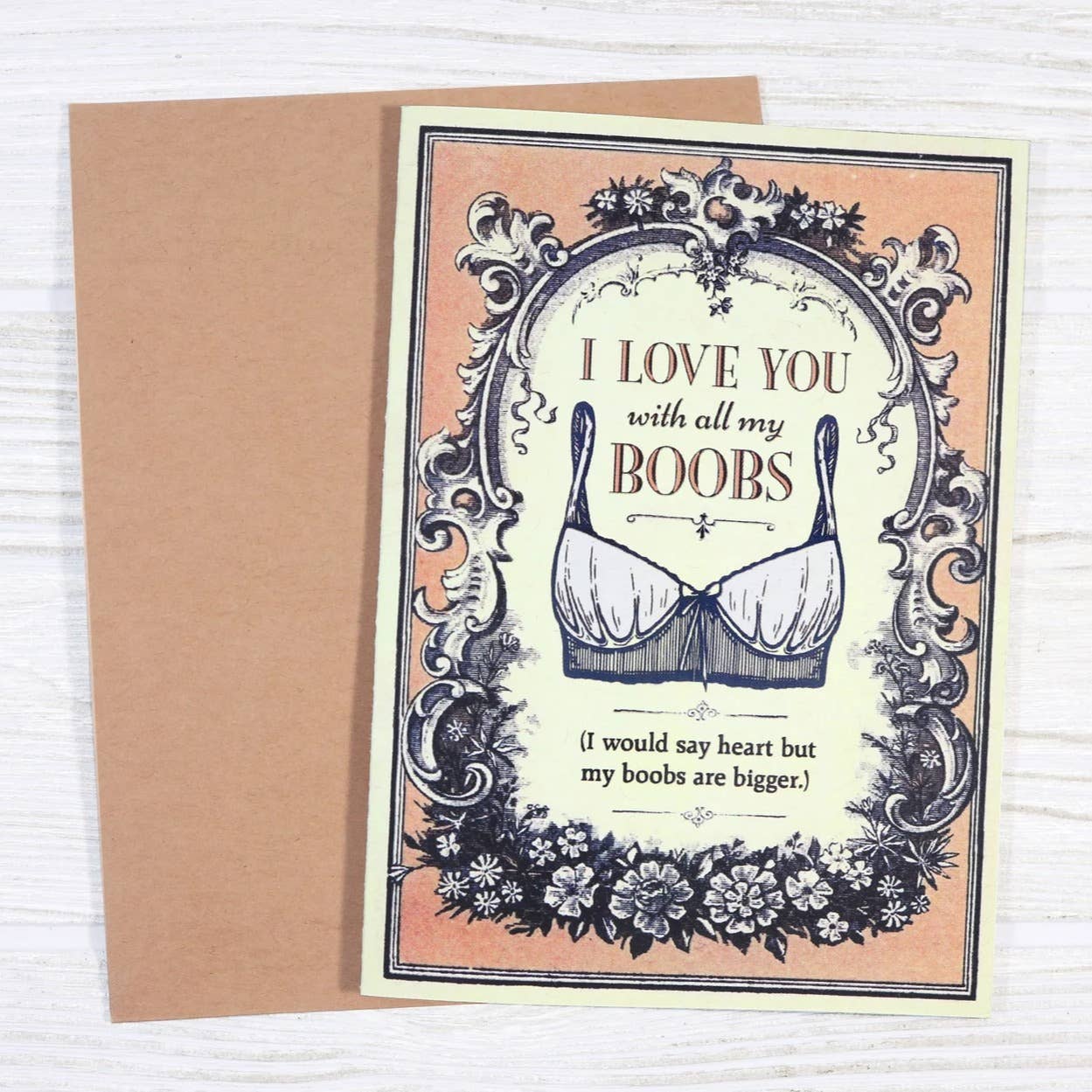 Bad Betty Greeting Co. - Wholesale Anniversary Card - Funny I Love You With All My Boobs Anniversary Card1
