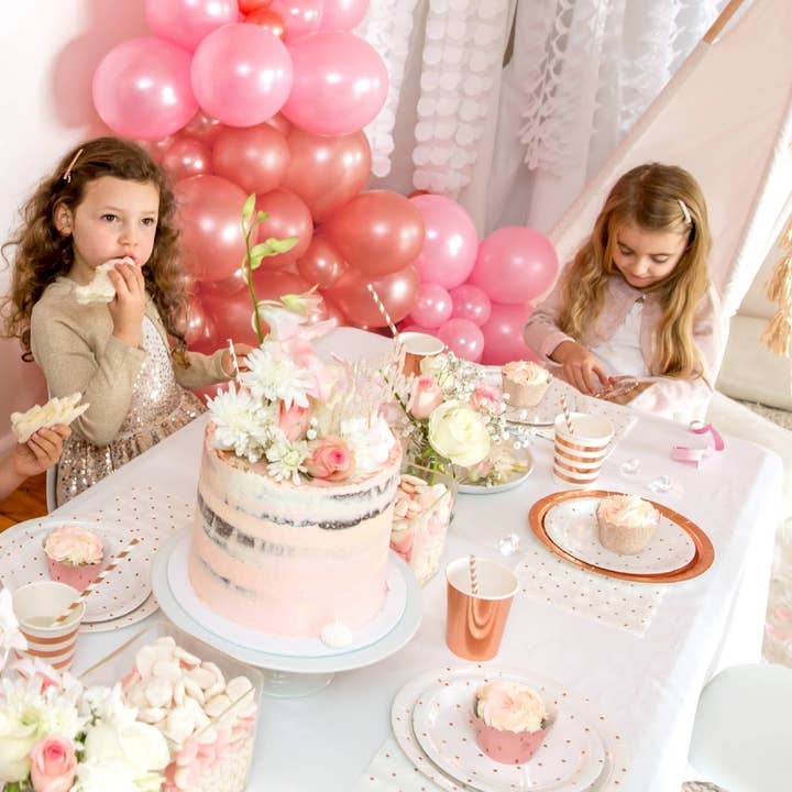 Illume Partyware - Venta al por mayor Tacita de papel para cupcakes - Envoltorio para cupcakes con purpurina rosa