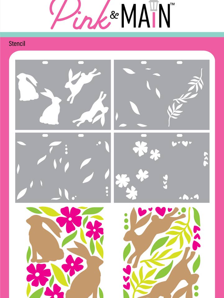 Bunny Hop Set 1 Stencils (Set van 4) voor wholesale door Pink and Main