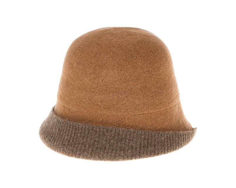 DNMC - Vendita all'ingrosso Cappello cloche - Donna - Cappello a cloche morbido in misto lana - 3 colori3