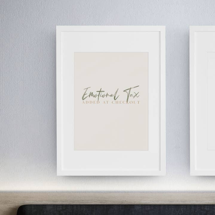 Følelsesmæssig skat tilføjet ved kassen - Kunsttryk for engroshandel hos Black Luxury Loft