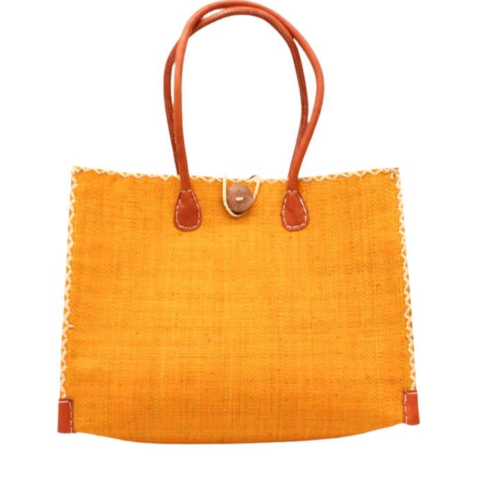 Shebobo - Wholesale Shoulder bag – Unisex - Zafran Solid Straw Beach Bag2