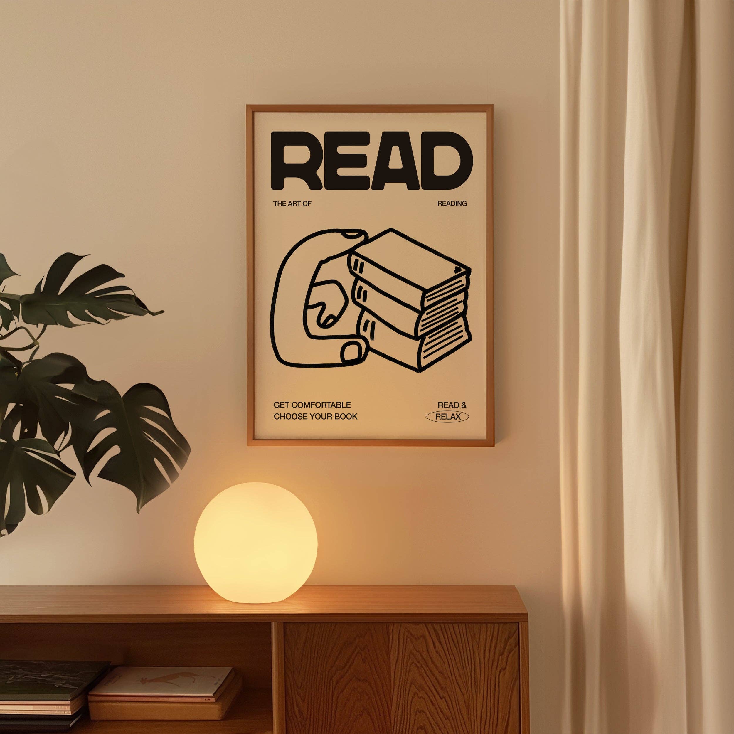 Lune Club - Vente Affiche d'art - Lire l'imprimé dessiné à la main5