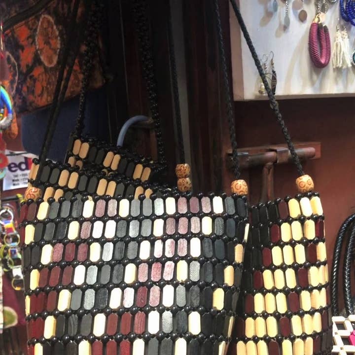 Tanzania Shopper - Wholesale Tote Bag - Women's - Wooden Designer Handbags8