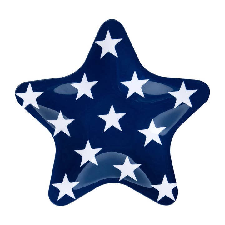 Supreme Housewares - Wholesale Dinner Plate - Patriotic Star Melamine 8" Plate