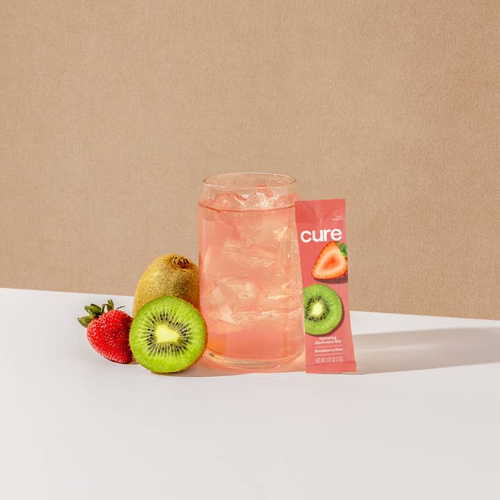 Cure Hydration - Wholesale Powdered Health Drink - Hydrating Electrolyte Drink Mix - Strawberry Kiwi