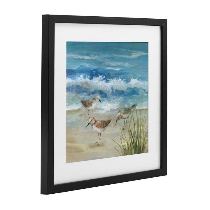 Stupell Industries - Wholesale Wall Sign - Beach Sandpiper Gathering - Print Under Glass Wall Art7