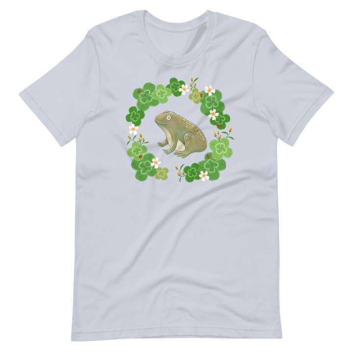 Lucky Frog T-shirt för wholesale av Painted Peony Art