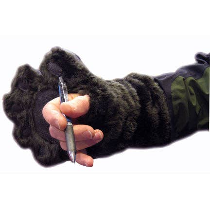 Mittens de Pêlo Sintético Castanho para Adulto por atacado de BearHands and Buddies