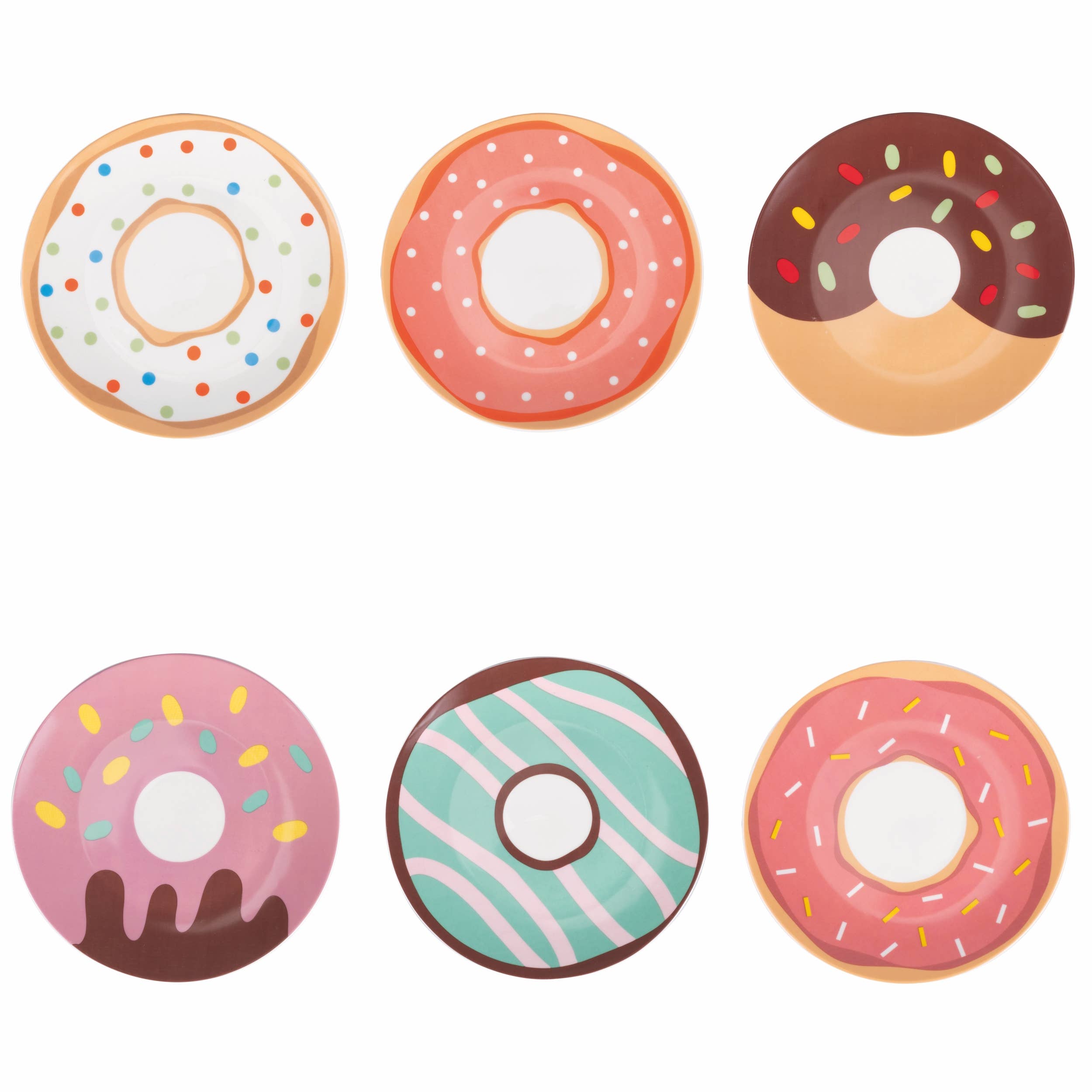 VdE Tivoli 1996 - Wholesale Dinner Plate - Donuts Sweet Plate 6 Pieces0