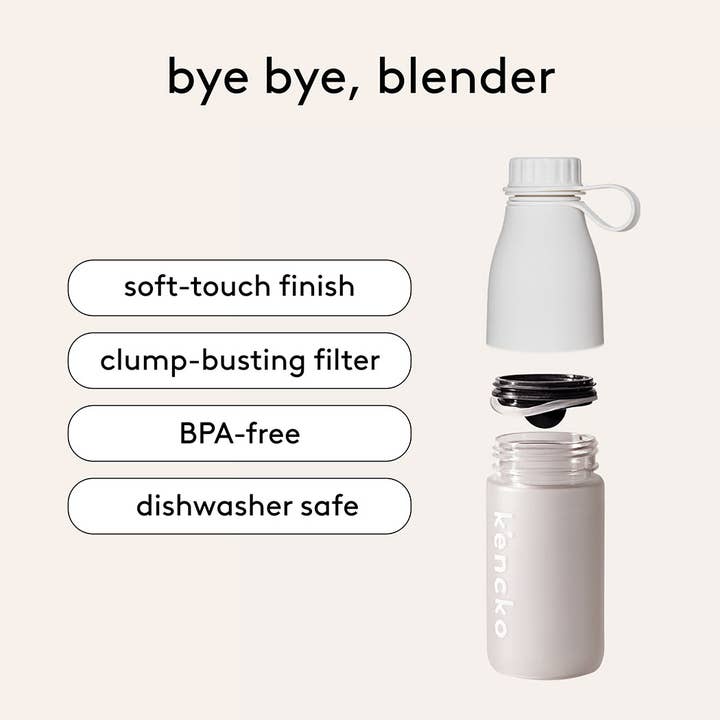 kencko - Wholesale Water Bottle - Reusable Organic Smoothie Shaker Bottle (10 bottles)2